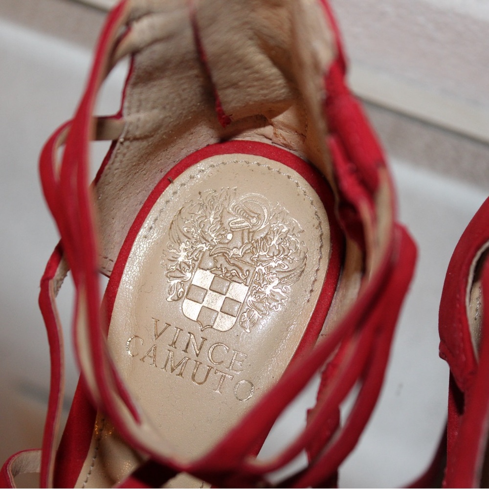 Vince Camuto Women’s 6M Lorrana Red Rose Heels - Picture 6 of 7
